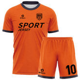 All Sports,昇華 サッカー ユニフォーム,上下セット,オレンジ,オリジナル ユニフォーム